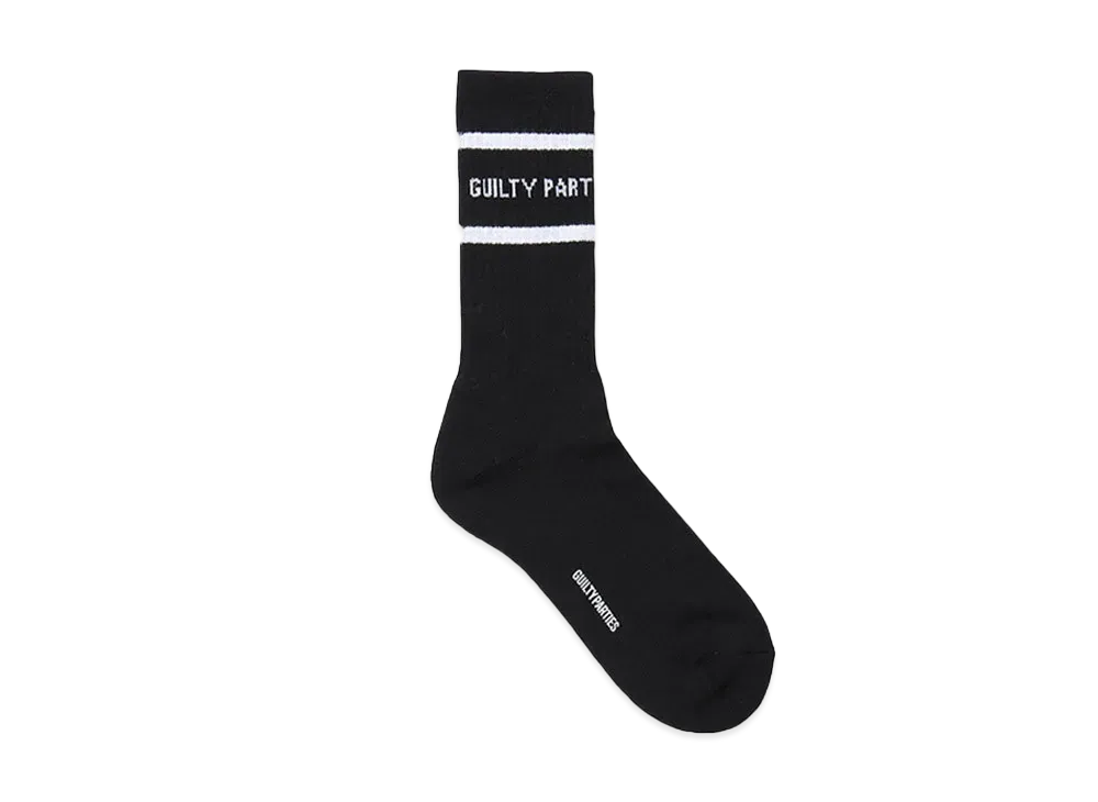 WACKO MARIA Logo Jacquard Socks "Black/White"