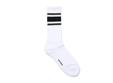 WACKO MARIA Logo Jacquard Socks "White/Green"