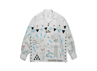 WACKO MARIA World Peace Project Hawaiian Shirt Type-1 "Gray"