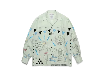 WACKO MARIA World Peace Project Hawaiian Shirt Type-1 "Mint"