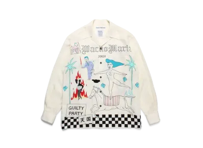 WACKO MARIA World Peace Project Hawaiian Shirt Type-2 "White"