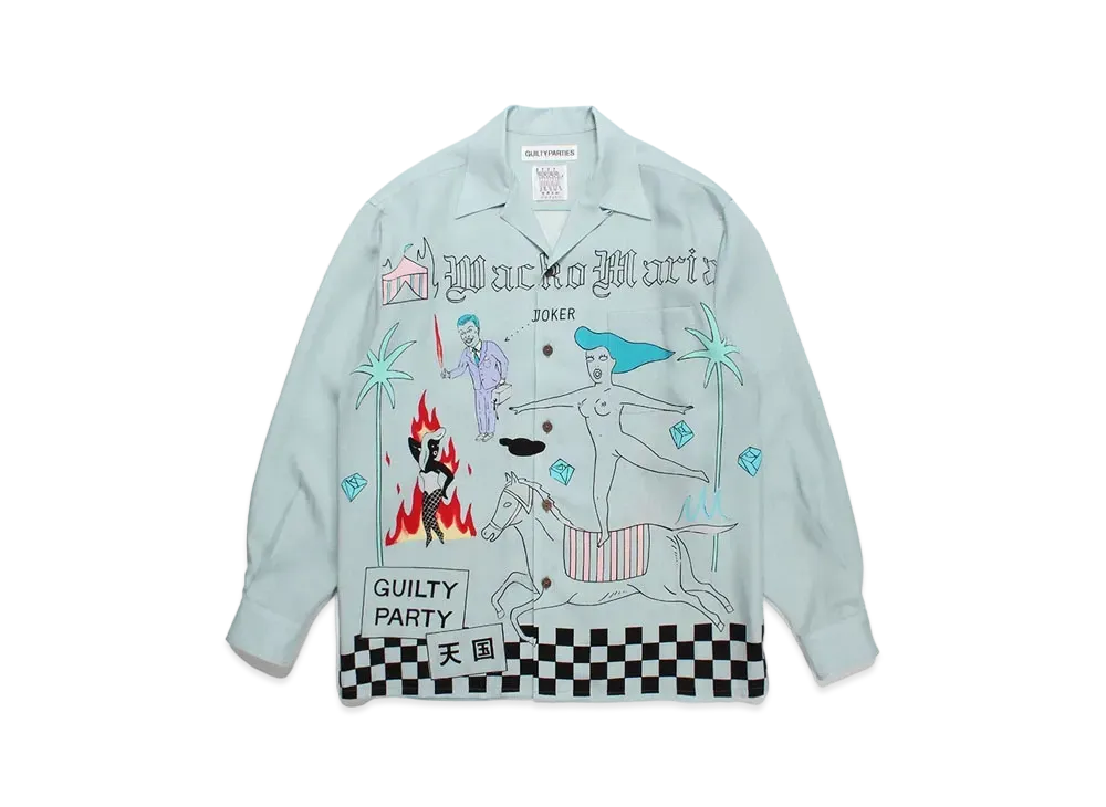 WACKO MARIA World Peace Project Hawaiian Shirt Type-2 "Blue"