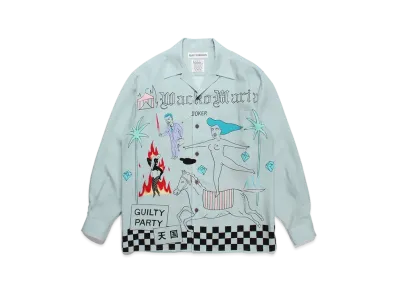 WACKO MARIA World Peace Project Hawaiian Shirt Type-2 "Blue"