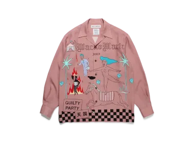 WACKO MARIA World Peace Project Hawaiian Shirt Type-2 "Pink"