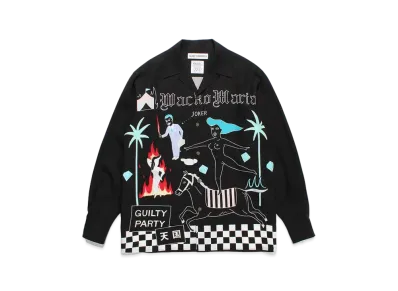 WACKO MARIA World Peace Project Hawaiian Shirt Type-2 "Black"