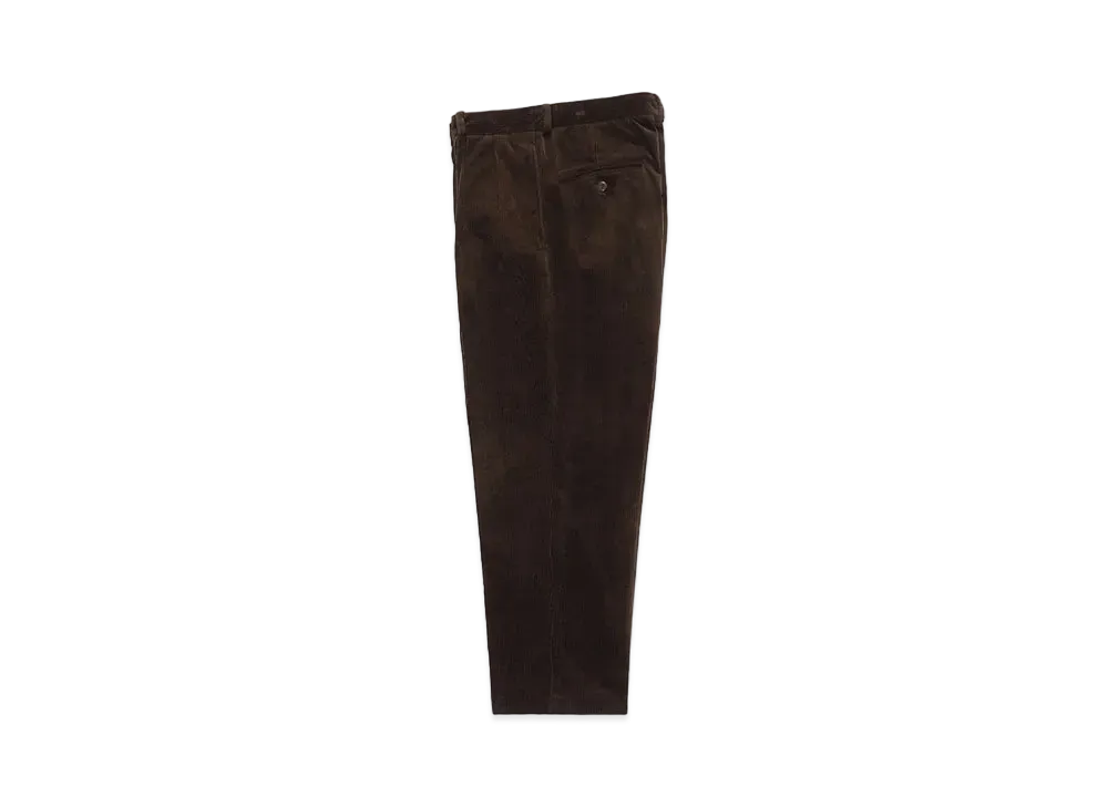 WACKO MARIA Double Pleated Corduroy Trousers "Brown"