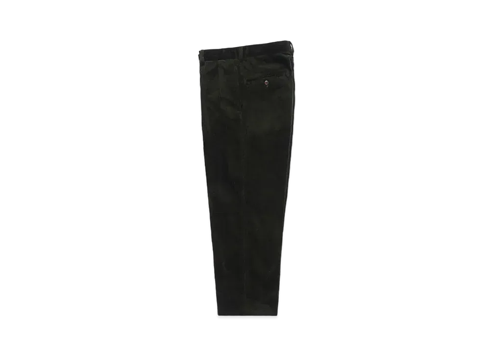 WACKO MARIA Double Pleated Corduroy Trousers "Green"