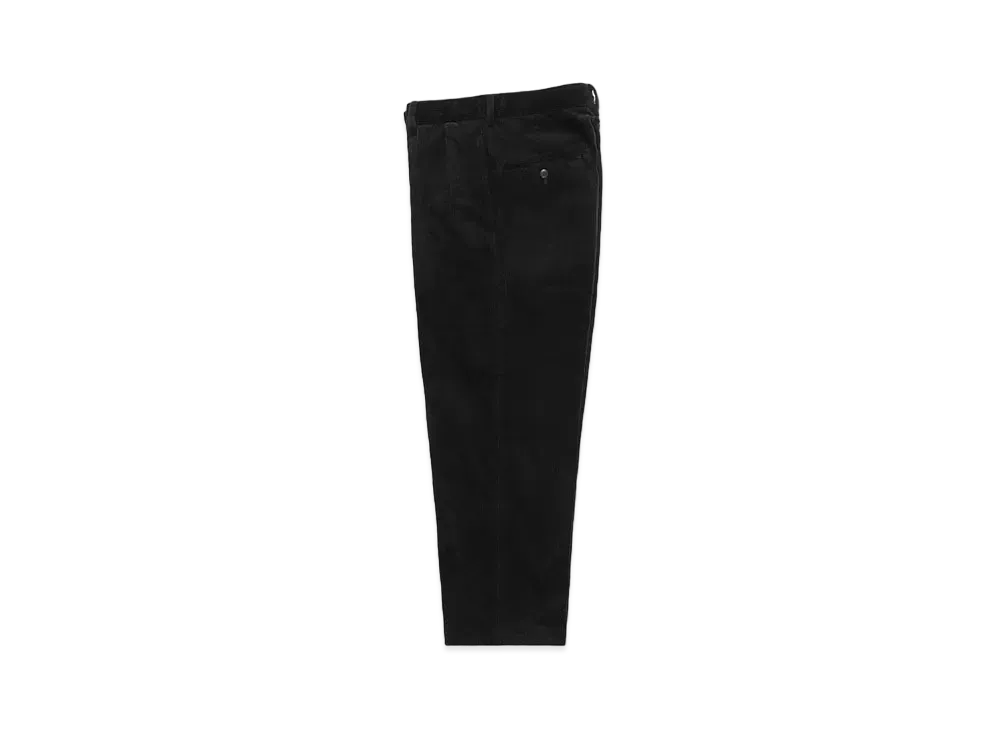 WACKO MARIA Double Pleated Corduroy Trousers "Black"