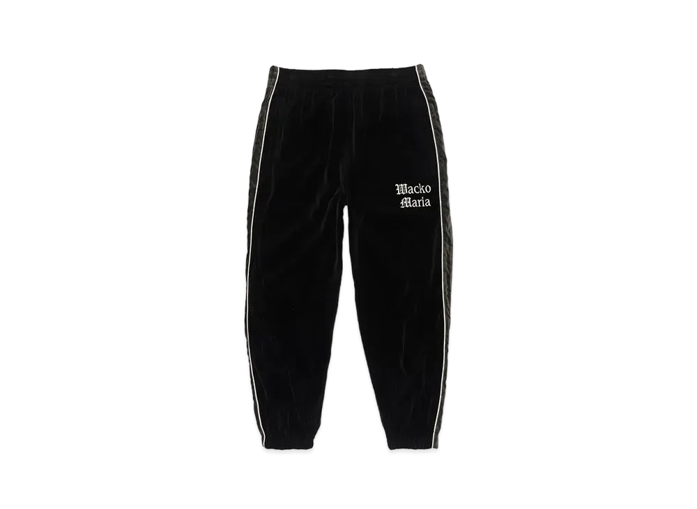 WACKO MARIA Velvet Track Pants "Black"