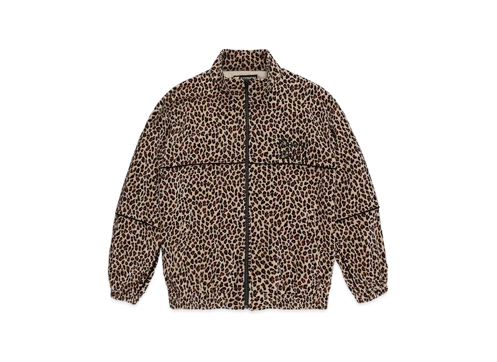 WACKO MARIA Leopard Velvet Track Jacket "Beige"