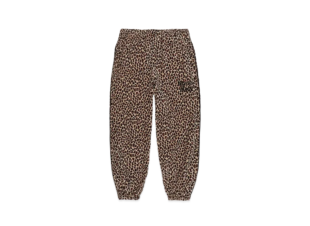 WACKO MARIA Leopard Velvet Track Pants "Beige"