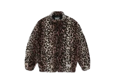 WACKO MARIA Faux Leopard Fur Track Jacket "Beige"