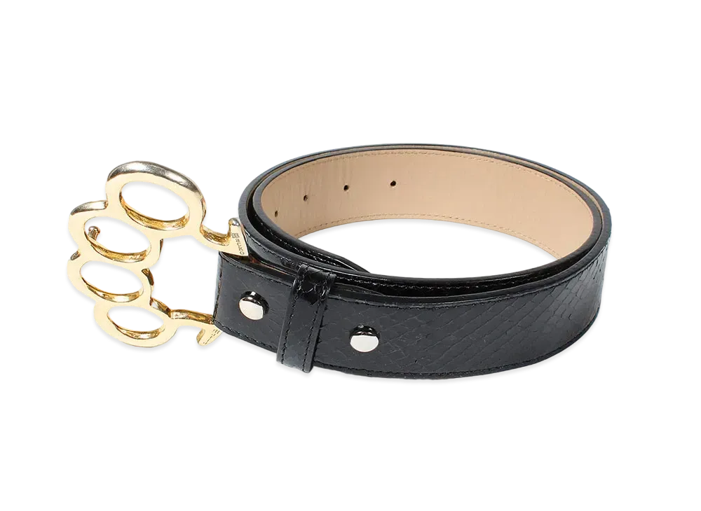 WACKO MARIA Johnny / Leather Belt "Python"
