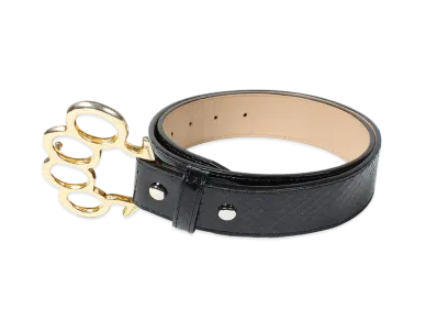 WACKO MARIA Johnny / Leather Belt "Python"