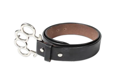 WACKO MARIA Johnny / Leather Belt "Black"