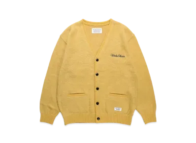 WACKO MARIA Mohair Knit Cardigan "Yellow"
