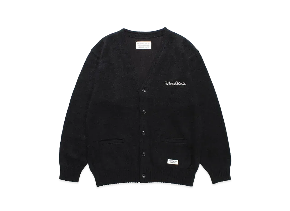 WACKO MARIA Mohair Knit Cardigan "Black"