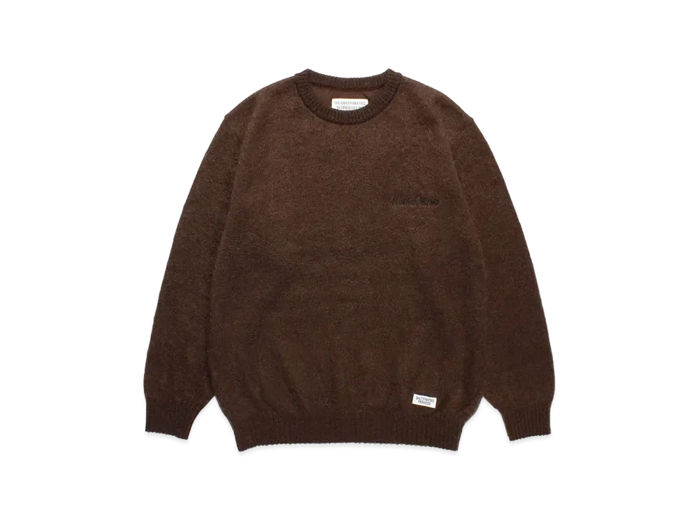 WACKO MARIA Mohair Knit Sweater "Brown"