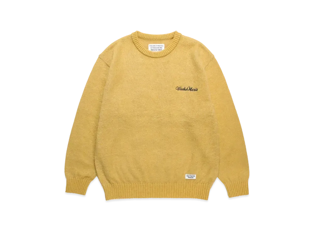 WACKO MARIA Mohair Knit Sweater "Yellow"
