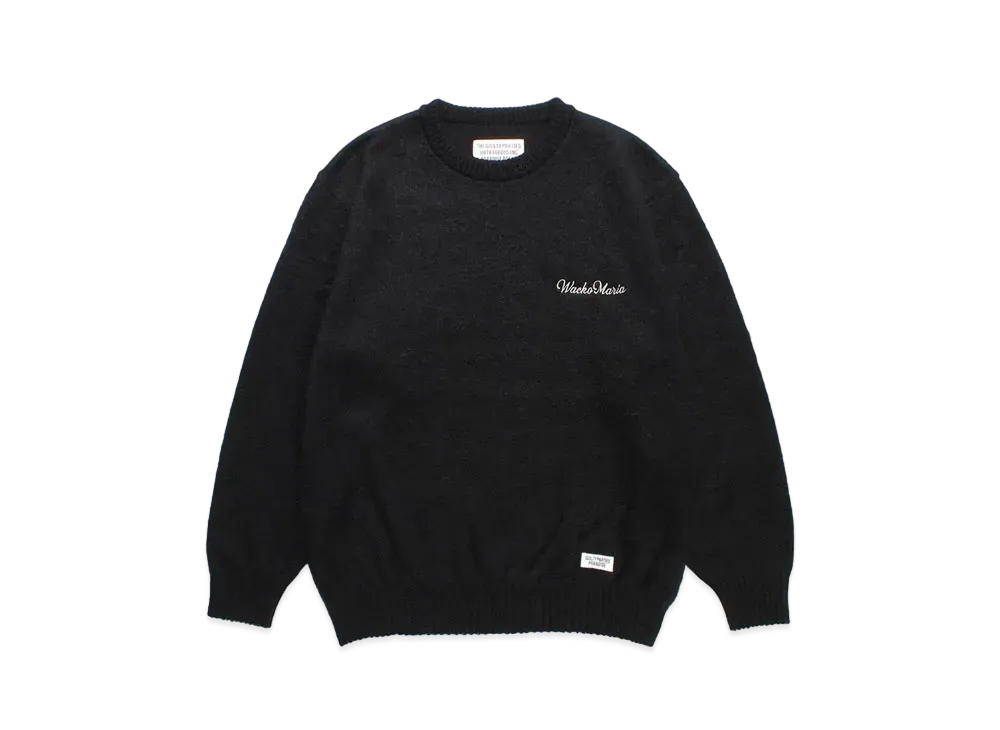 WACKO MARIA Mohair Knit Sweater "Black"