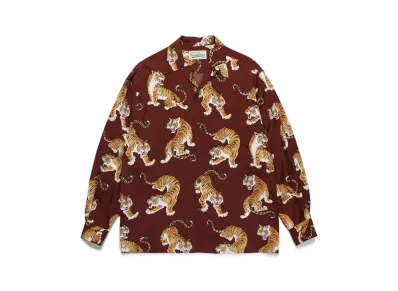 WACKO MARIA Tim Lehi / Hawaiian Shirt "Burgundy"