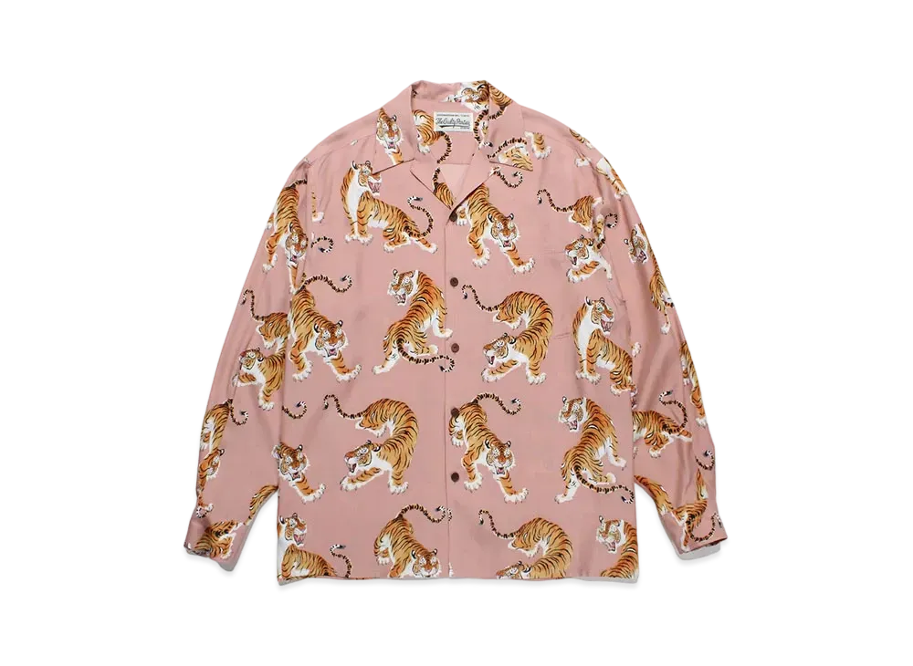 WACKO MARIA Tim Lehi / Hawaiian Shirt "Pink"