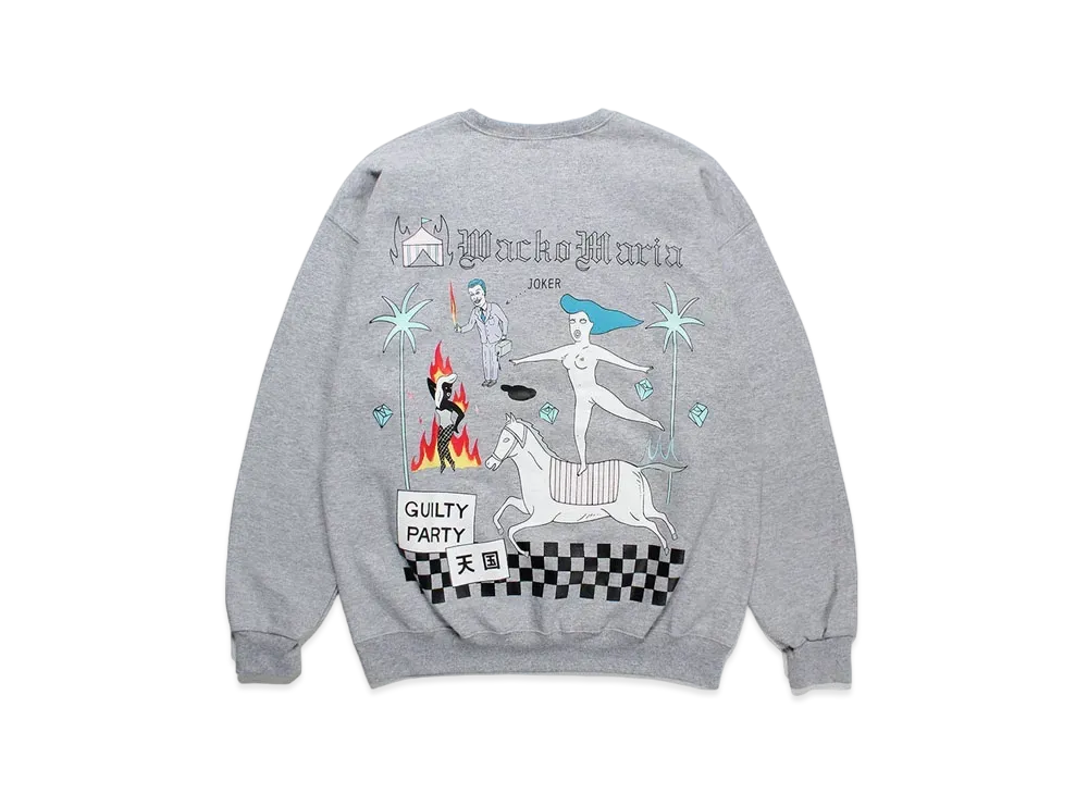 WACKO MARIA World Peace Project Sweat Shirt "Gray"