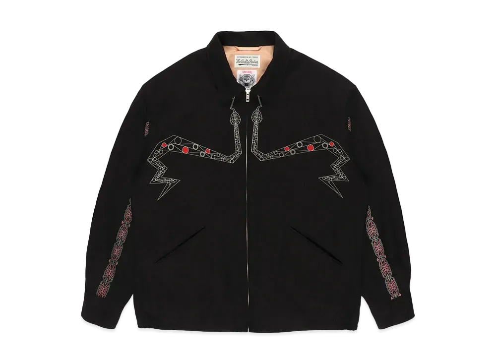 WACKO MARIA x WOLF'S HEAD / 50's Jacket "Black"