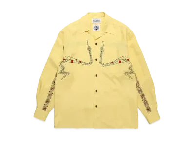 WACKO MARIA x WOLF'S HEAD / 50's Shirt "Yellow"