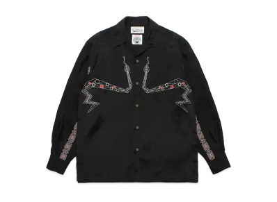WACKO MARIA x WOLF'S HEAD / 50's Shirt "Black"