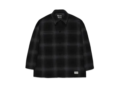 WACKO MARIA Check Fleece Shirt Jacket "Gray"