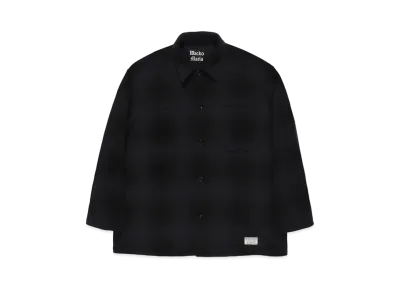 WACKO MARIA Check Fleece Shirt Jacket "Black"
