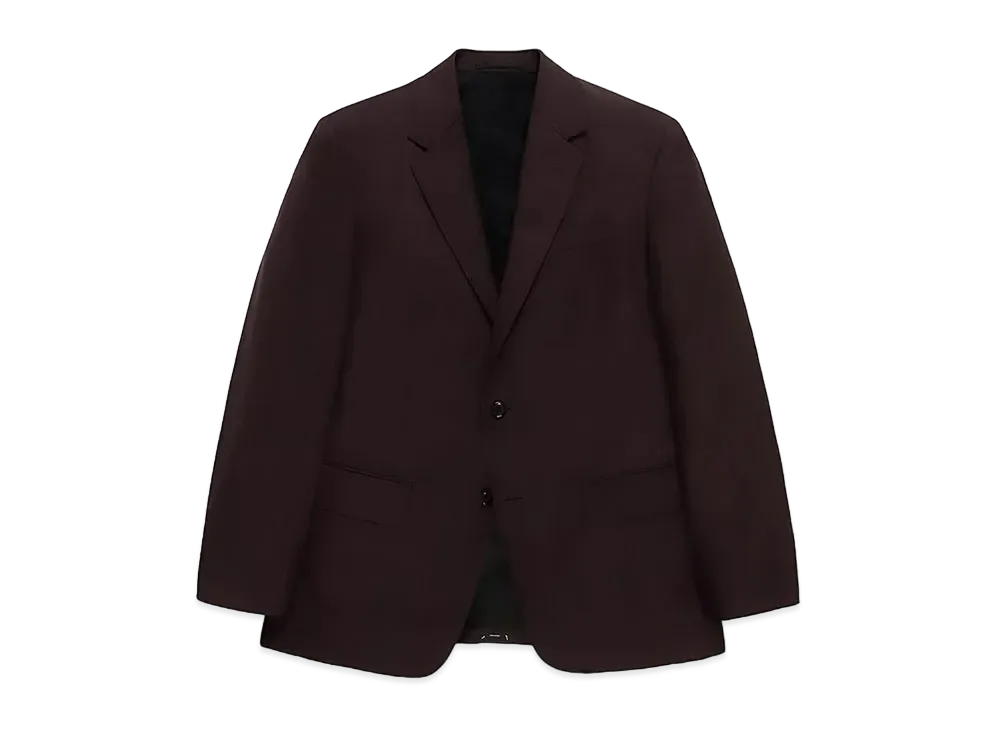 WACKO MARIA x DORMEUIL / Single Breasted Jacket "Burgundy"