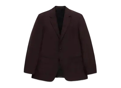 WACKO MARIA x DORMEUIL / Single Breasted Jacket "Burgundy"