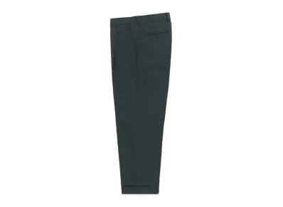 WACKO MARIA x DORMEUIL / Pleated Trousers (Type-2) "Dark Khaki"