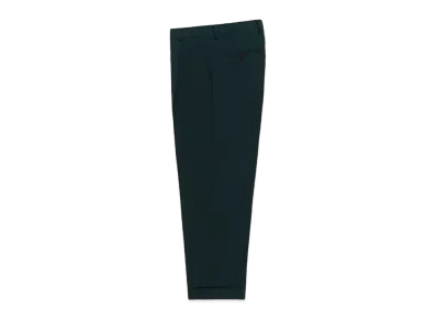 WACKO MARIA x DORMEUIL / Pleated Trousers (Type-2) "Dark Turquiose"