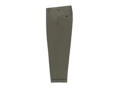 WACKO MARIA x DORMEUIL / Double Pleated Trousers "Gray Green"