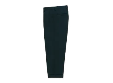 WACKO MARIA x DORMEUIL / Double Pleated Trousers "Dark Turquiose"