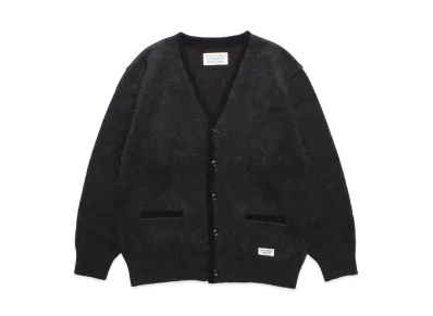 WACKO MARIA Marble Mohair Knit Cardigan "Charcoal"