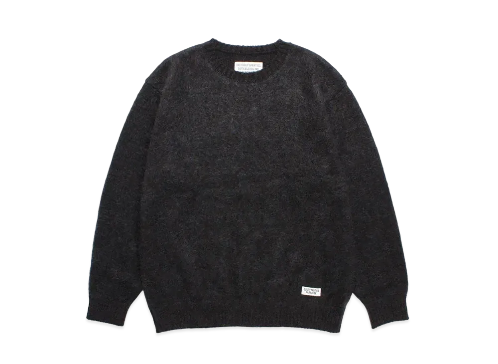 WACKO MARIA Marble Mohair Knit Sweater "Charcoal"