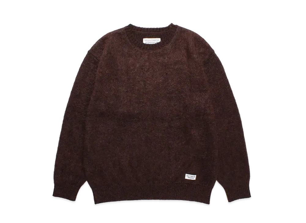 WACKO MARIA Marble Mohair Knit Sweater "Brown"