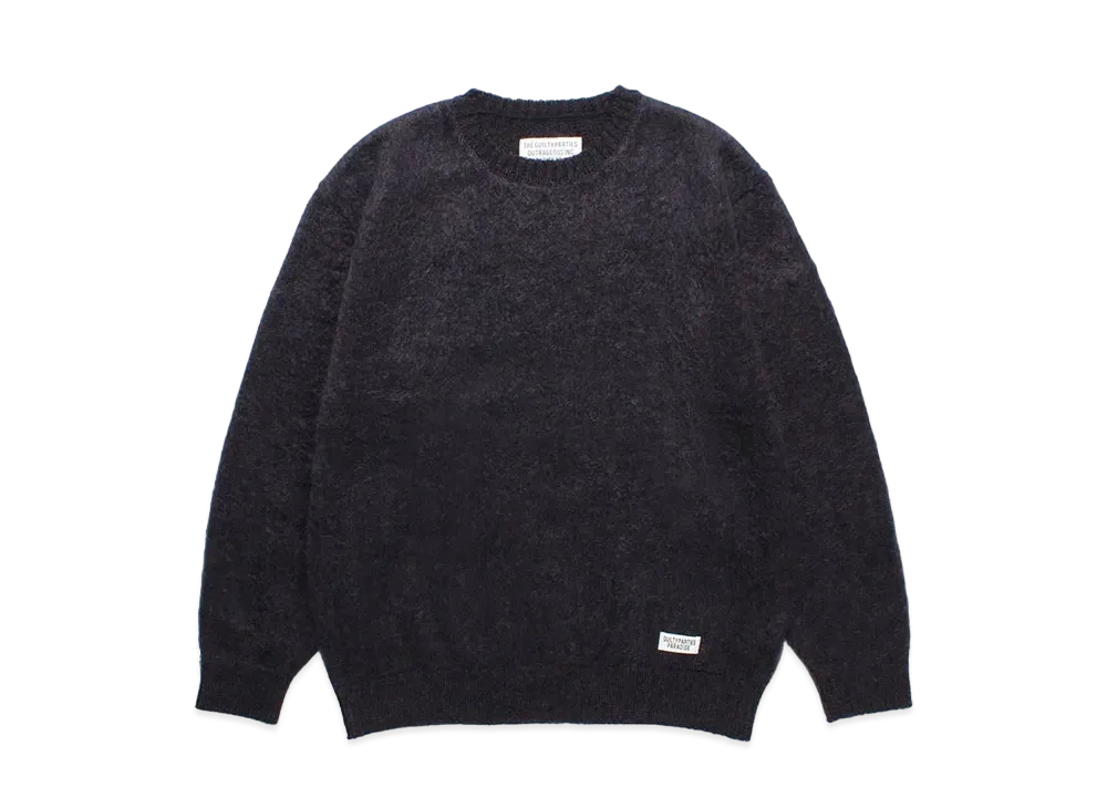 WACKO MARIA Marble Mohair Knit Sweater "Purple"