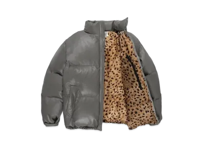 WACKO MARIA Leather Down Jacket "Gray"