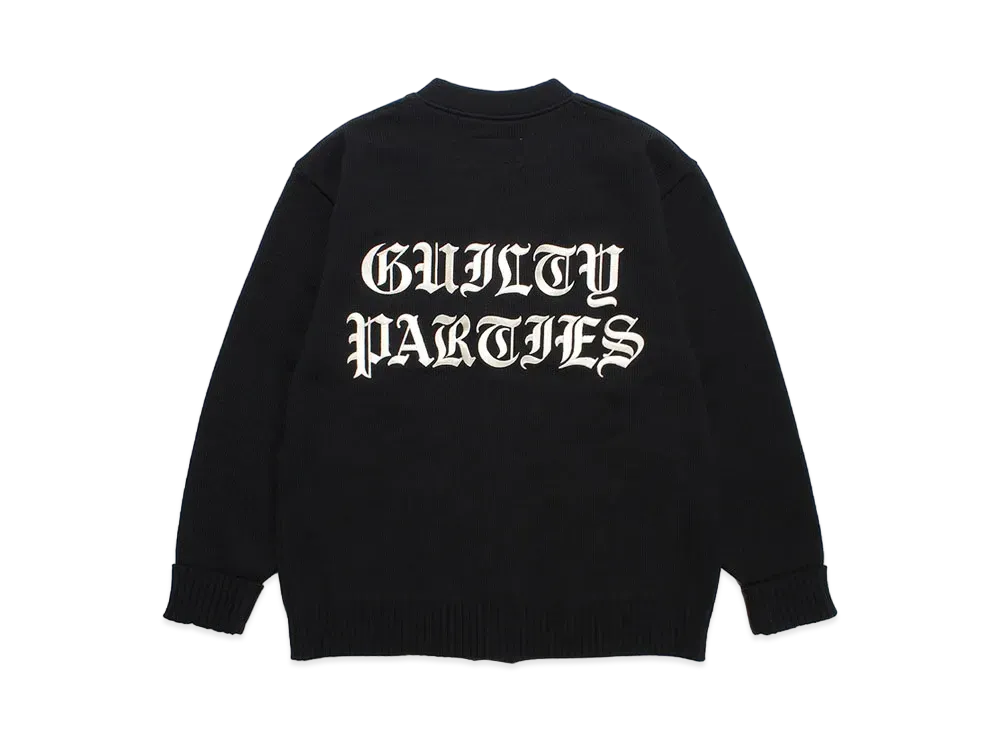 WACKO MARIA Lettered Cardigan "Black"