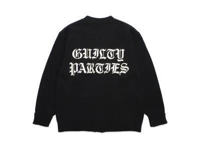 WACKO MARIA Lettered Cardigan "Black"
