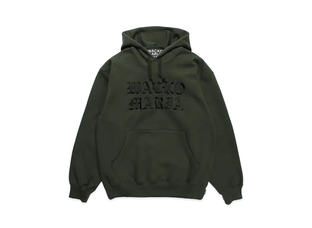 WACKO MARIA Heavy Weight Pull Over Hooded Sweat Shirt "Green"