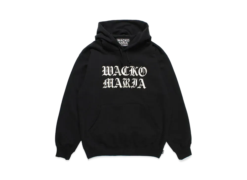 WACKO MARIA Heavy Weight Pull Over Hooded Sweat Shirt "Black"