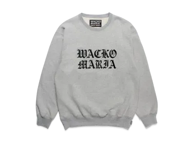 WACKO MARIA Heavy Weight Crew Neck Sweat Shirt "Gray"