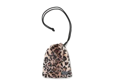 WACKO MARIA Faux Leopard Fur Shoulder Porch "Beige"