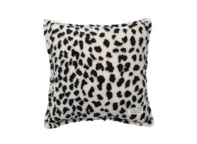 WACKO MARIA Leopard Boa Cushion "White"